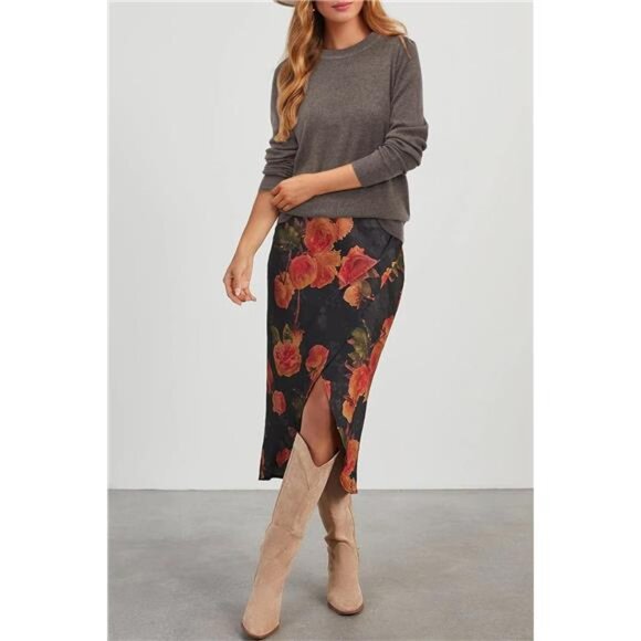 Women's Wool Blend Classic Crew Neck Casual Fall Sweaters - Picture 3 of 7